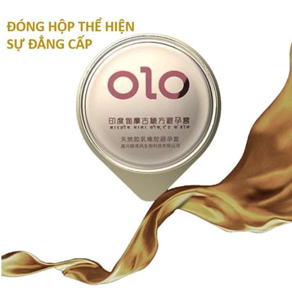 Bao cao su OLO India Gamma Delay - gân gai nổi, kéo dài thời gian (hộp 10 cái)