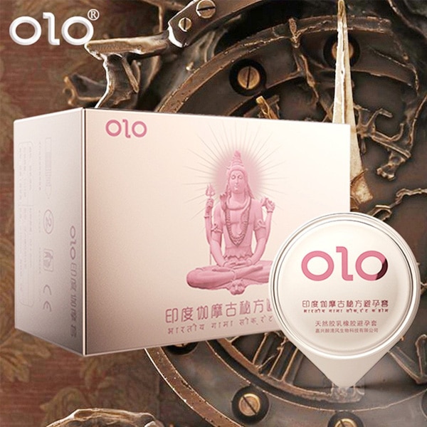 Bao cao su OLO India Gamma Delay - gân gai nổi, kéo dài thời gian (hộp 10 cái) Bao cao su OLO India Gamma Delay - gân gai nổi, kéo dài thời gian (hộp 10 cái)