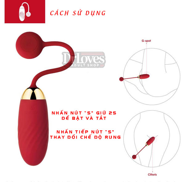 Trứng Rung Svakom ELLA 11 Chế Độ Rung Điều Khiển APP Trung Rung Svakom Ella (4)