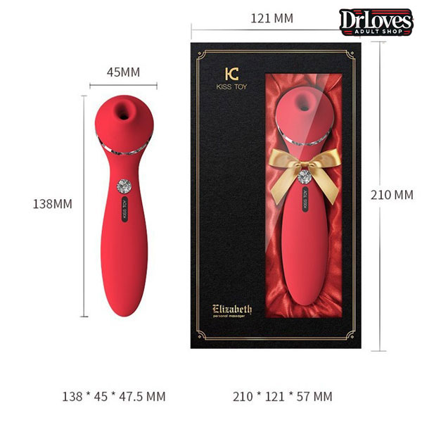Máy Rung Hút Massage Kisstoy Elizabeth 2in1 Cao Cấp Máy Rung Hút Kisstoy Elizebeth