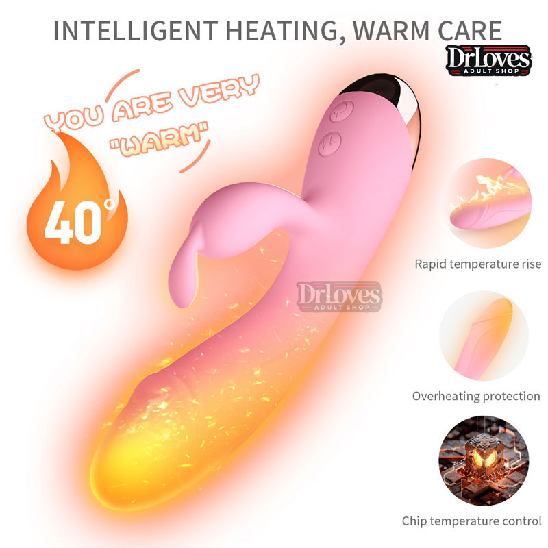 Dương Vật Giả Rung Thỏ Yeain 10 Chế Độ + Sưởi Ấm Duong Vat Gia Cam Tay Yeain (10)