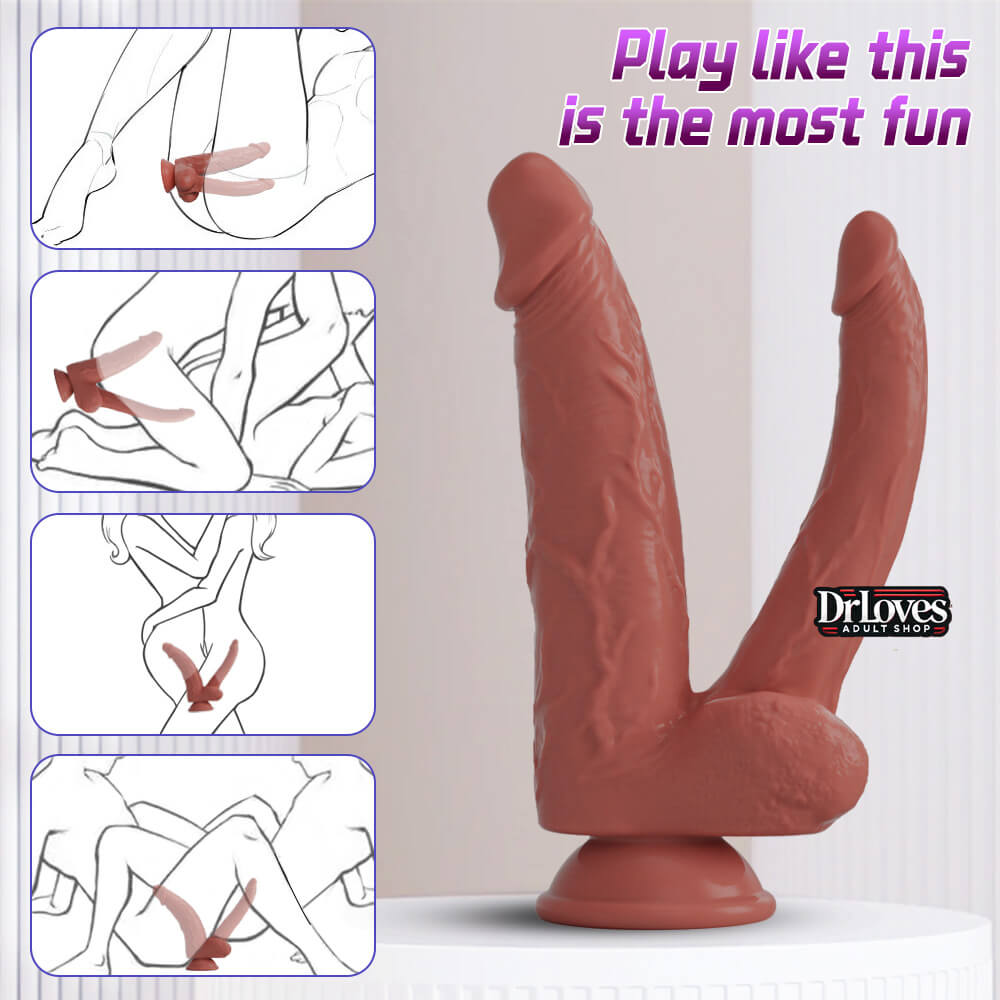 Dương Vật Giả 2 Đầu Yeain 8 inch không rung Duong Vat Gia Yeain 2 Dau 8inch (2)