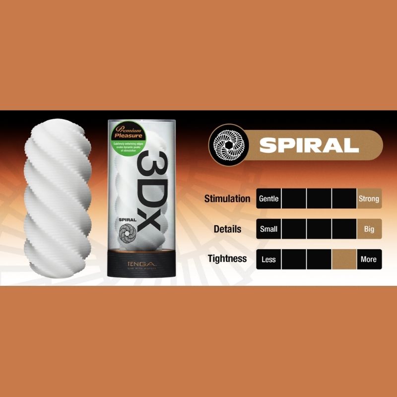Silicon TENGA 3DX SPIRAL Cấu Trúc Xoắn Mạnh, Ôm Khít Tenga 3dx Spiral (11)